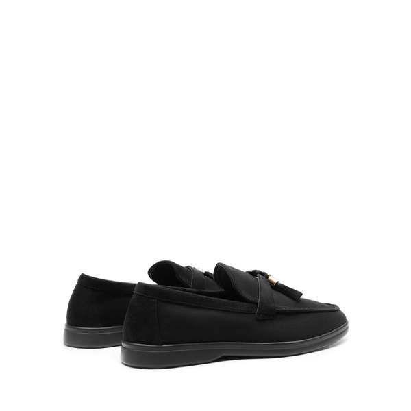 Slip On Casual Loafers - BLACK-SUEDE - 4